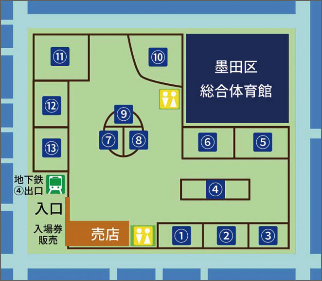 錦糸動物園 園内マップ